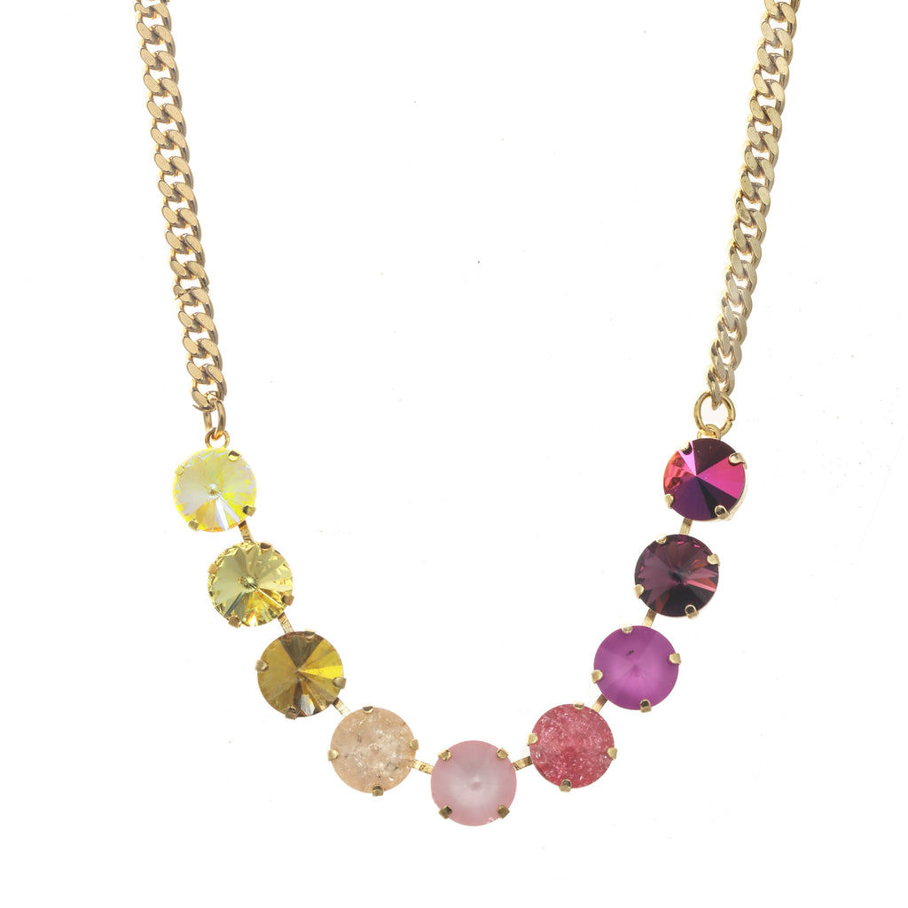 IN STOCK Purple Pink Mix Mini Sofia Necklace - Tova main image 1