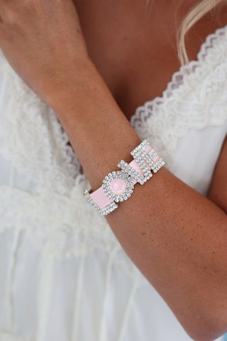 LA LA LOVE Cuff in Enamel / Fairy Dust