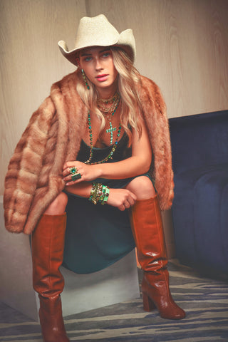 Ashley Ring in Emerald & Montana