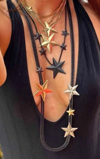 Brazil 6 Star Gold Necklace