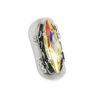 Navi Ring in Antique Silver / Fairy Dust