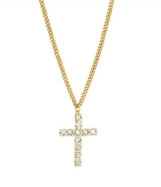 Cross Necklace in Clear