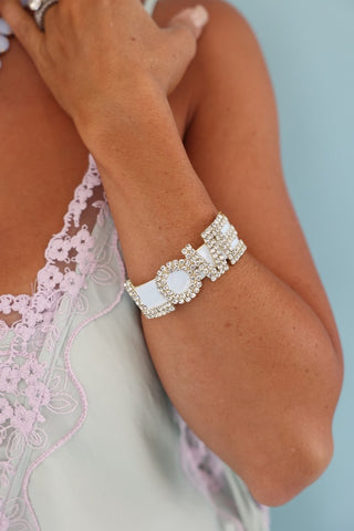 LA LA LOVE Cuff in Enamel / Fairy Dust