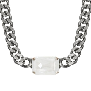 Darcy Necklace in Antique Silver / Fairy Dust