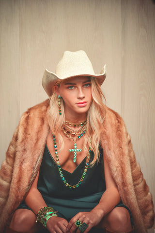 Ashley Ring in Emerald & Montana