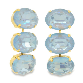 Hazel Earrings in Antique Gold / Ultra Baby Blue Moon