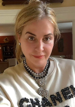 Edith Pendant Necklace in Antique Silver