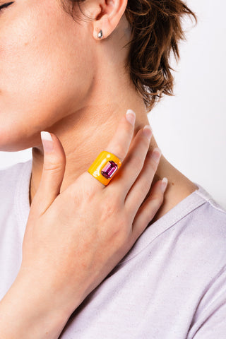 Mini Roddy Ring in Enamel