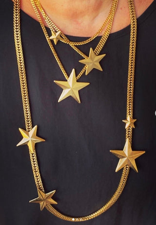 Brazil 3 Star Gold Necklace