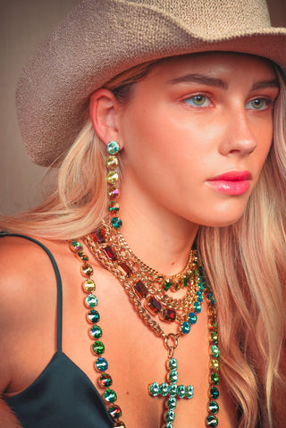 Nora Earrings in Midnight Express Light