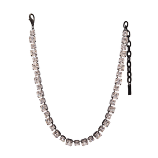 Jadia Necklace in Gunmetal Clear
