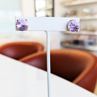 The Basics Studs in Violet