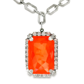 Mini Soleil Necklace in Antique Silver