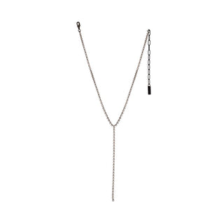 Kassandra Necklace in Gunmetal & Clear