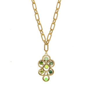 Kori Necklace in Greens