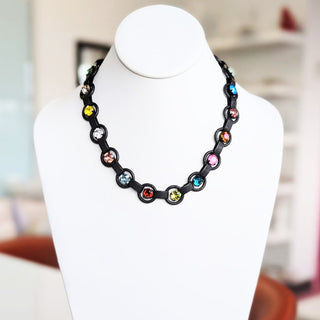 Link Necklace in Smutt Color Mix