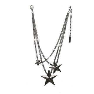 Brazil 3 Star Necklace in Gunmetal