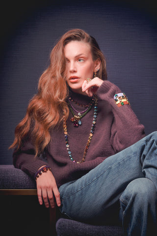 Celia Necklace in Midnight Express