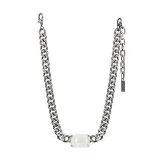 Darcy Necklace in Antique Silver / Fairy Dust
