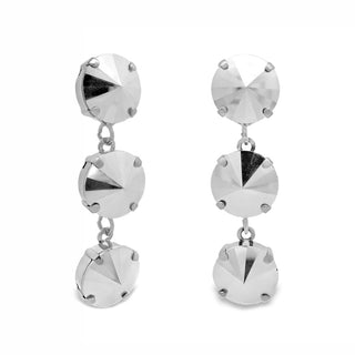 Dionne Earrings in Chrome