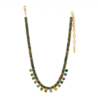 Bonnie Necklace in Greens