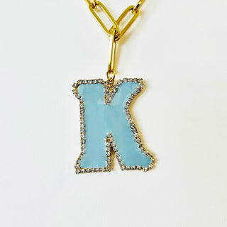 Bougie Monogram Necklace Letter "K"