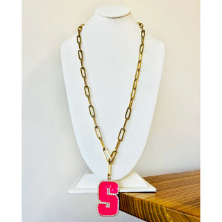 Bougie Monogram Necklace Letter "S"