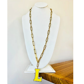 Bougie Monogram Necklace Letter "L"