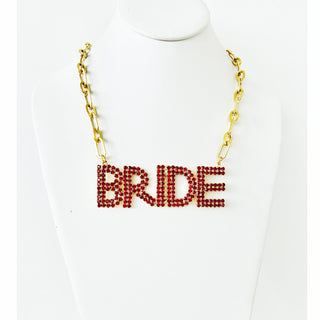 BRIDE Necklace in Red "One of a Kind"