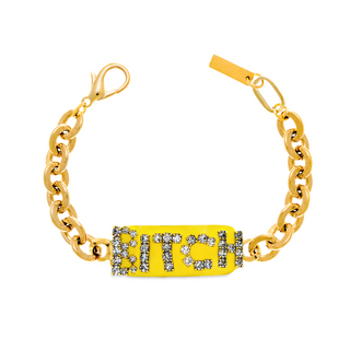 B*TCH ID Bracelet in Enamel