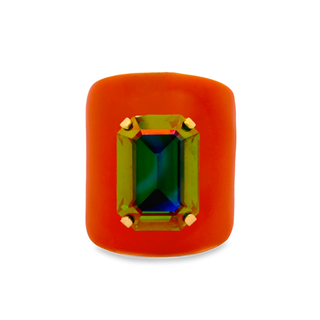 Mini Roddy Ring in Enamel Midnight Express