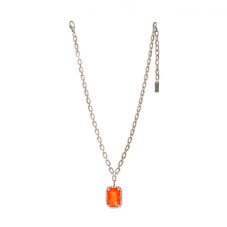 Mini Soleil Necklace in Antique Silver
