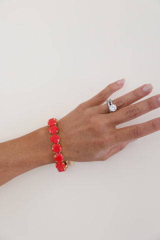 Croatia Stretch Bracelet in Cherry Fairy