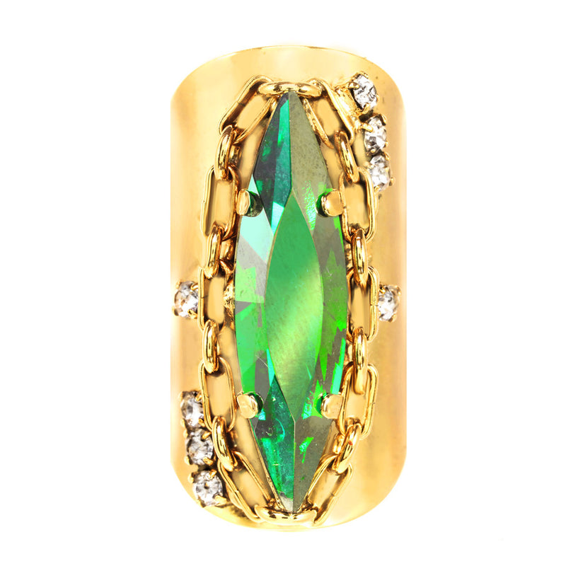TOVA Black & Green Ring main image 0