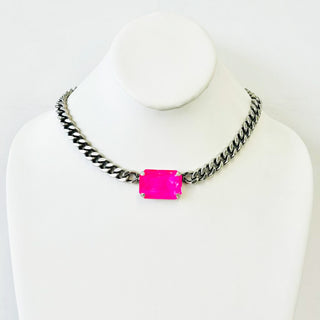 Darcy Necklace in Antique Silver / Electrics