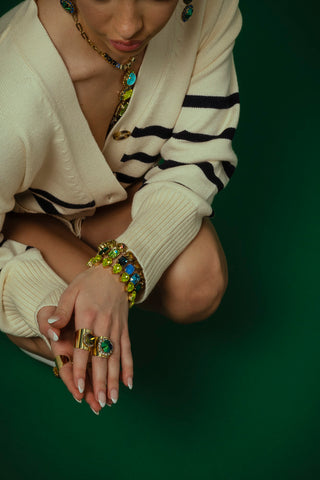 Avani Bracelet in Chartreuse