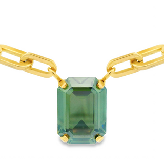 Dereka Necklace in Citrus Lime Luster D