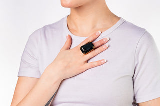 Soleil Ring in Hematite