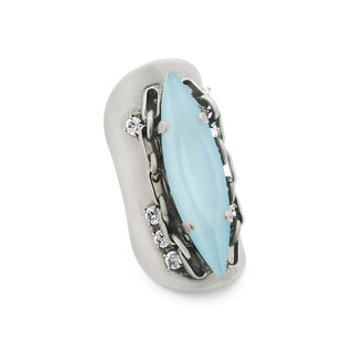 Navi Ring in Antique Silver / Fairy Dust