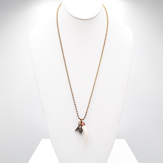 Thorn in my Side Necklace in White