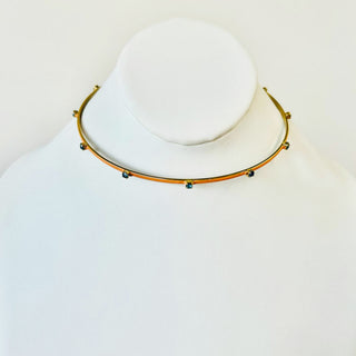 Everly Choker in Peach / Indicolite