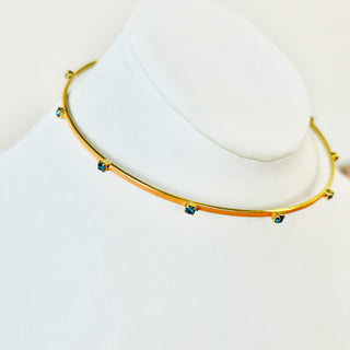 Everly Choker in Peach / Indicolite