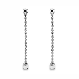 Dalia Earrings in Chrome