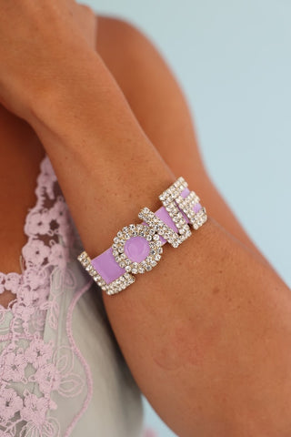 LA LA LOVE Cuff in Enamel / Fairy Dust
