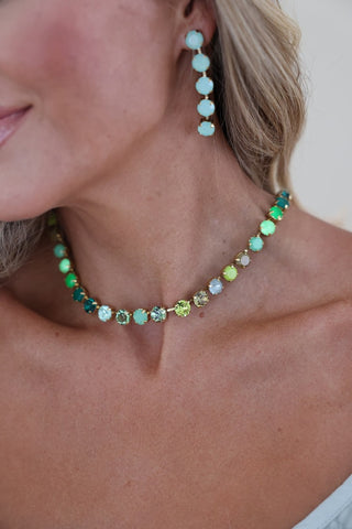Oakland Drops in Ultra Mint White Opal