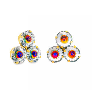 Reya Earrings in Peackock