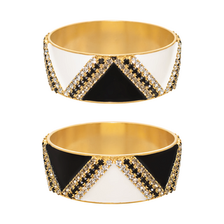 Iris Cuff in Black & White