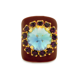 Jacci Rings in Enamel Midnight Express