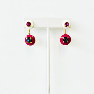 Janie II Earrings in White / Rose