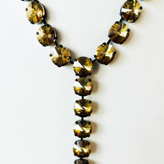 L.A Necklace in Smutt / Honey Gold